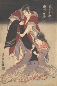 Kohtaus draamasta, n. 1804. tekijältä Utagawa Toyokuni I