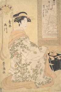 Takigawa Ogiya Pleasure Housesta, 1800-luvun alku. tekijältä Utagawa Toyokuni I