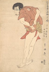 Näyttelijä Arashi Ryuzo, joka tunnettiin myöhemmin nimellä Arashi Shichigoro, 1700-1800-luvulla. tekijältä Utagawa Toyokuni I
