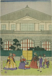 Raitiovaunu takaisin f F line ch kauppias t po RT of Yokohama tekijältä Utagawa Yoshikazu