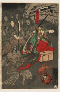Sadan demonin yöparaati Sōman palatsissa tekijältä Utagawa Yoshiku