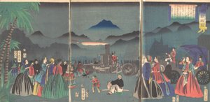 Ranskan furansukoku, 2. kuukausi, 1865. tekijältä Utagawa Yoshitora