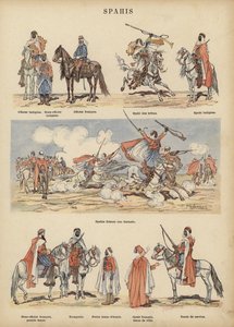 Spahit, Ranskan armeijan siirtomaa-sotilaat (väri litho)