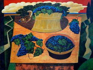 Wild Grapes of Dunes,2021 (akryyli kankaalle)
