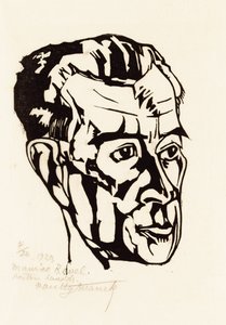 Säveltäjä Maurice Ravelin muotokuva 1875-1937, 1923. tekijältä Valentijn Edgar Van Uytvanck