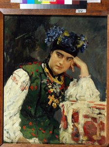Sofia Dragomirovin muotokuva (Sofia Mihailovna Dragomirov tekijältä Valentin Aleksandrovich Serov