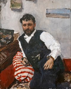 Taidemaalari Konstantin Korovinin muotokuva tekijältä Valentin Aleksandrovich Serov