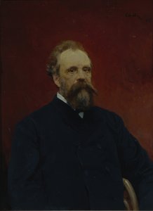 Sergei Mihailovitš Tretjakovin muotokuva 1834-1892, 1895 tekijältä Valentin Aleksandrovich Serov