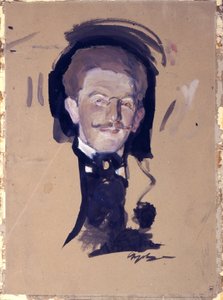 Taiteilija Leon Bakstin muotokuva (Lev Rosenberg tekijältä Valentin Aleksandrovich Serov