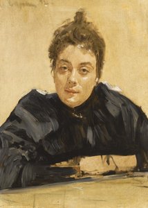 Taiteilija Maria Yakunchikova-Weberin muotokuva 1870-1902 tekijältä Valentin Aleksandrovich Serov