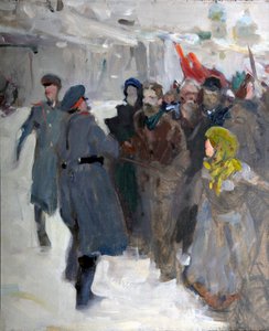 Vallankumouksellinen mielenosoitus, 1906. tekijältä Valentin Alexandrovich Serov