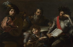 Ihmisen neljä aikakautta, n. 1629 tekijältä Valentin de Boullogne