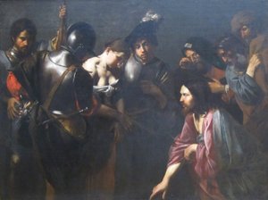 Kristus ja avioton nainen tekijältä Valentin de Boulogne