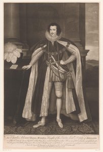 Portree van Charles Blount Sir Charles Blount Baron Mountjoy, Parterin ritari, Irlannin lordi (esineessä)