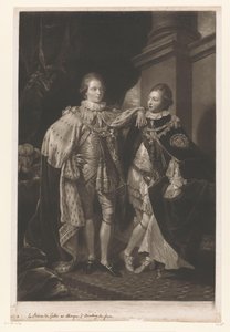 Muotokuva George IV:stä ja Frederick of Yorkista lapsina tekijältä Valentine Green