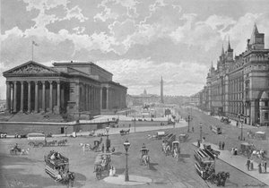 Liverpool: St. Georges Hall ja Lime Street, 1896