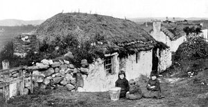 Crofters-talot, Stornoway, Lewis, Western Isles, Skotlanti, 1924-1926. tekijältä Valentine and Sons Ltd