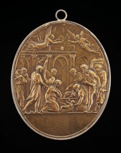 Paimenten palvonta, 1530-luku. tekijältä Valerio Belli
