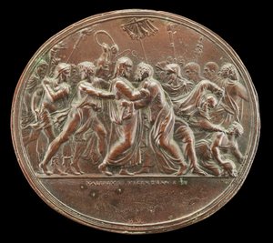 Kristuksen pettäminen, 1525 tai sen jälkeen. tekijältä Valerio Belli