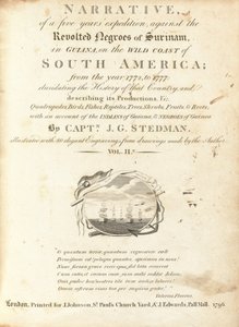 Kertomus viiden vuoden tutkimusmatkasta Surinamin kapinallisia neekereitä vastaan Guyanassa Etelä-Amerikan villillä rannikolla (nide II) tekijältä Various Artists, including William Blake, after John Gabriel Stedman