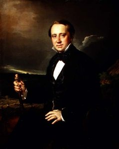 Aleksanteri Aleksandrovitš Sapožnikovin (1827-87) muotokuva 1852 (öljy kankaalle) tekijältä Vasili Andreevich Tropinin