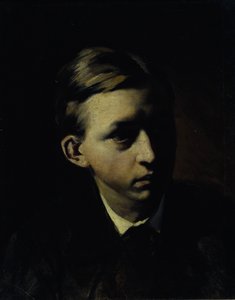 Taidemaalari Nikolai Aleksejevitš Kasatkinin muotokuva 1859-1930, 1876 tekijältä Vasili Grigorevich Perov