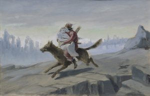 Ivan Tsarevitš ratsastaa harmaalla susilla, 1870-luvun loppu - 1880-luvun alku