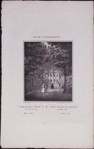 Näkymät Pietariin. Pietari Suuren kesäpalatsi, 1833 tekijältä Vasili Semenovich Sadovnikov