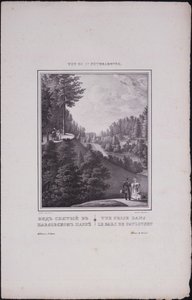 Näkymät Pietariin. Näkymä Pavlovskin puistoon, 1833 tekijältä Vasili Semenovich Sadovnikov