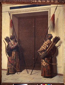 Tamerlanen ovet (kaksi soturia Timur Langin tai Timur ramman tai suuren palatsin portilla