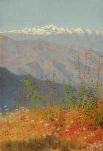 Auringonlasku Himalajalla tekijältä Vasili Vasilievich Vereshchagin