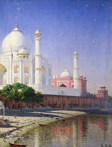 Taj Mahal (öljy kankaalle) tekijältä Vasili Vasilievich Vereshchagin
