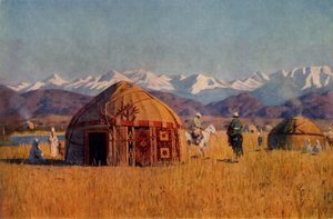 Kirghiz yourta Chu-joen rannalla, 1869-1870, 1965.