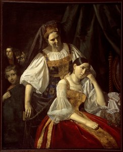 ""Matkailuvalmistelut"" Vassili Feklistov (Feklistov) maalaus (1800-luku) 1848 Koko 141x114 cm Venäjän valtionmuseo, Pietari (Pietari) tekijältä Vassili Feklistov