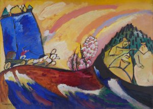 Maalaus troikan kanssa, 4036. tekijältä Wassily Kandinsky