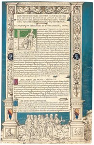 Plinius vanhemman "Historia Naturalis", 1476 tekijältä Venetian School
