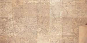 Kairon kartta, lintuperspektiivi, 1549 tekijältä Venetian School
