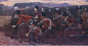 Surullinen toivo Badajosissa, kuvitus Cassellsin Englannin historiasta, 1900-luku