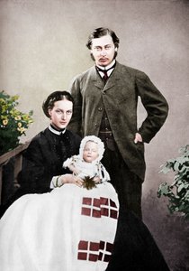 Walesin prinssi ja prinsessa lapsen prinssi Albert Victorin kanssa, 1864 1910