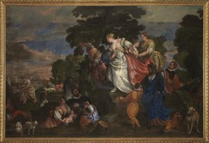 Mooses pelastui vesistä, 1582-83 tekijältä Veronese
