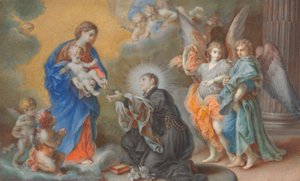 Madonna ja lapsi ilmestyvät Saint Louis Gonzagalle tekijältä Veronica Stern