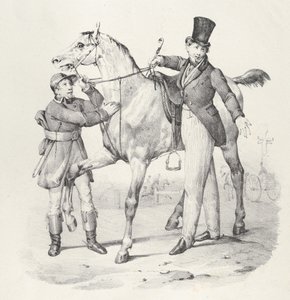 Kap. VI: En voinut kävellä, en enää kävele missään, 1824.. tekijältä Victor Adam