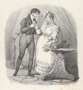 Kap. XVIII: Lopun täytyy olla! Menen naimisiin hänen kanssaan Sen täytyy loppua! Olen naimisissa, 1824, tekijältä Victor Adam