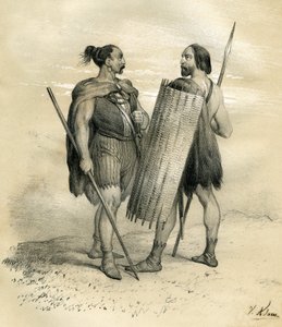 Franc ja Sicamberin soturit noin vuonna 254. Sicamberit olivat Lippe-joen eteläpuolella asuva germaaninen kansa, jonka roomalaiset alistivat 8. vuosisadalla ja joka sitten integroitui frankkien kansaan. Victor Adamin (1801-1866) kaiverrus kirjassa "France  tekijältä Victor Adam