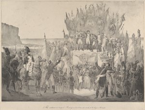 Sotilasjuhla Boulognessa, jossa Napoleon jakoi Kunnianlegioonan tähtiä