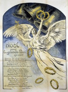Rauhan allegorinen hahmo - André Fontainen runo "" Joulu tulevalle suurelle rauhalle". kirjoittanut V. Prouvé