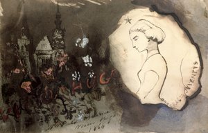 Fracta Juventus, 1864 (kynä, muste ja guassi paperille) tekijältä Victor Hugo