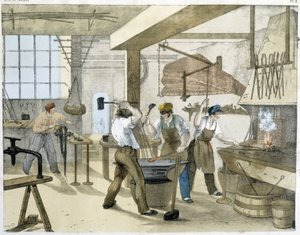 Lukkoseppä, Jansonin litho. 1800-luvulla.