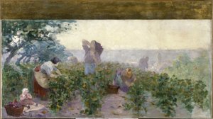 Bagnoletin kaupungintalon luonnos: sadonkorjuu
