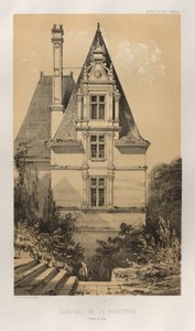 Viehättävää arkkitehtuuria tai 1400-luvun monumentteja. Ja XVI. Vuosisatoja: Chateaux De France XV ja XVI vuosisadalla: Pl. 37, Château De La Ranciere (Maine et Loire) tekijältä Victor Petit